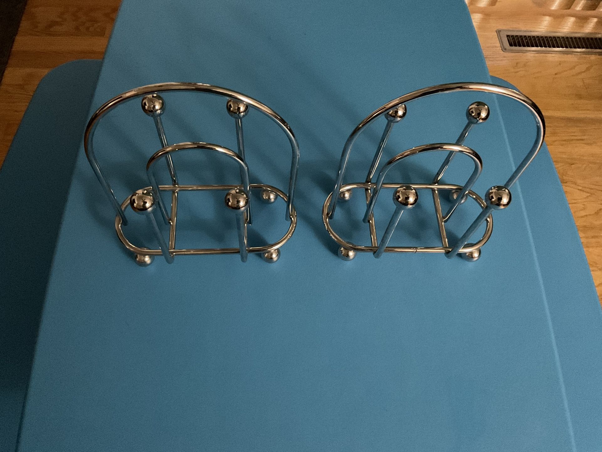 Set Of 2 Brand New Chrome Caddies