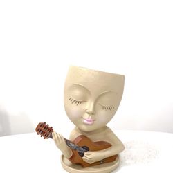 Face Planter/Flower Pot fo  Succulent Planter with Drainage hole 🪴 Read Description for size