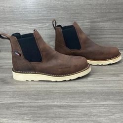 DANNER Men's BULL RUN CHELSEA 6" BROWN WORK BOOTS Pull On  SZ 10.5