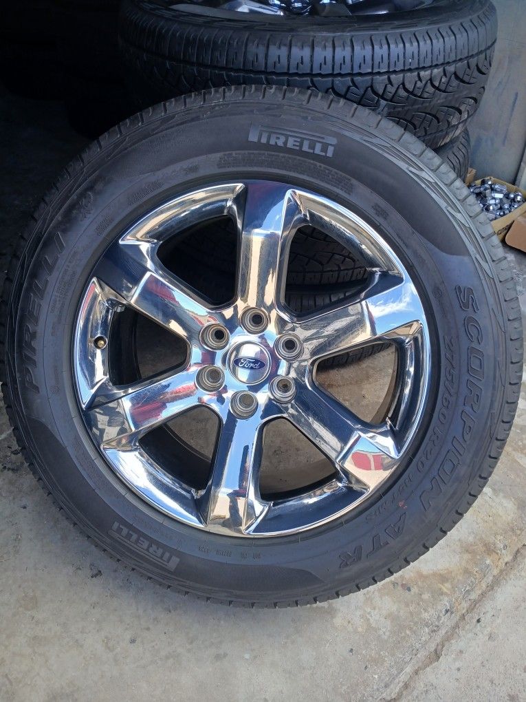 2023 OEM ORIGINAL TAKEOFFS FORD F-150 LARIAT 20 INCH TIRES PIRELLI SCORPION 70 % $ 1095