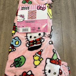 Hello Kitty Toddler Size Christmas Blanket 