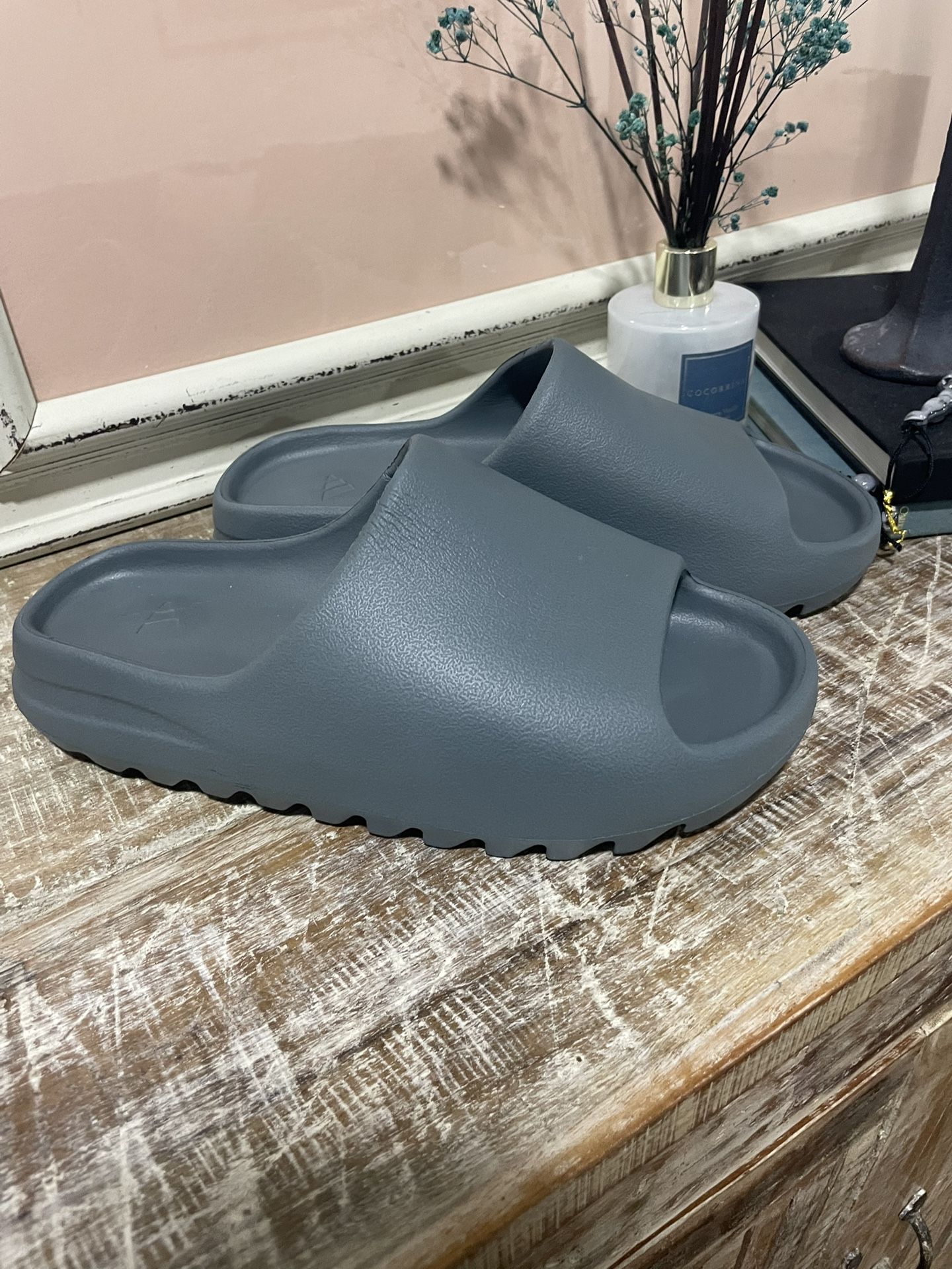 Slate Marine Yeezys Slides (Size 10)