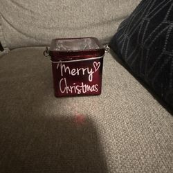 Merry Christmas Votive Holder 