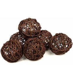 New twig decor balls, 5” diameter, three decor balls for $20( firm  price)