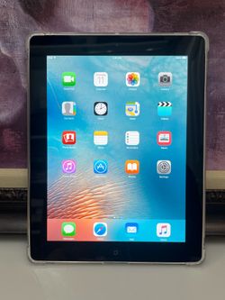 Apple iPad Black A1395 Tablet 9.7” 16GB iOS 9 w/ Case - $29