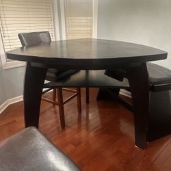 Dining Room Table Real Wood -heavy Table