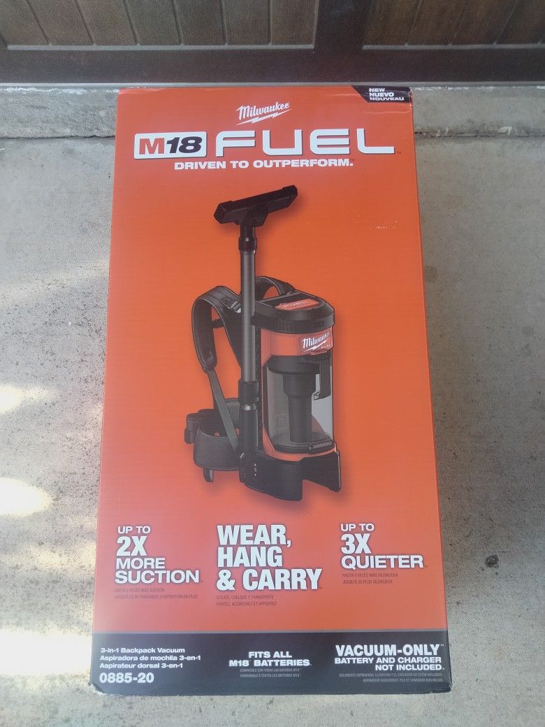Milwaukee M18 Fuel 3in 1 Backpack Tool Only New