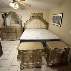 King Size Solid Wood Bedroom Set