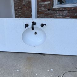 Granite Top Only (no faucet or sink)