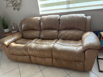 FREE leather recliner sofa