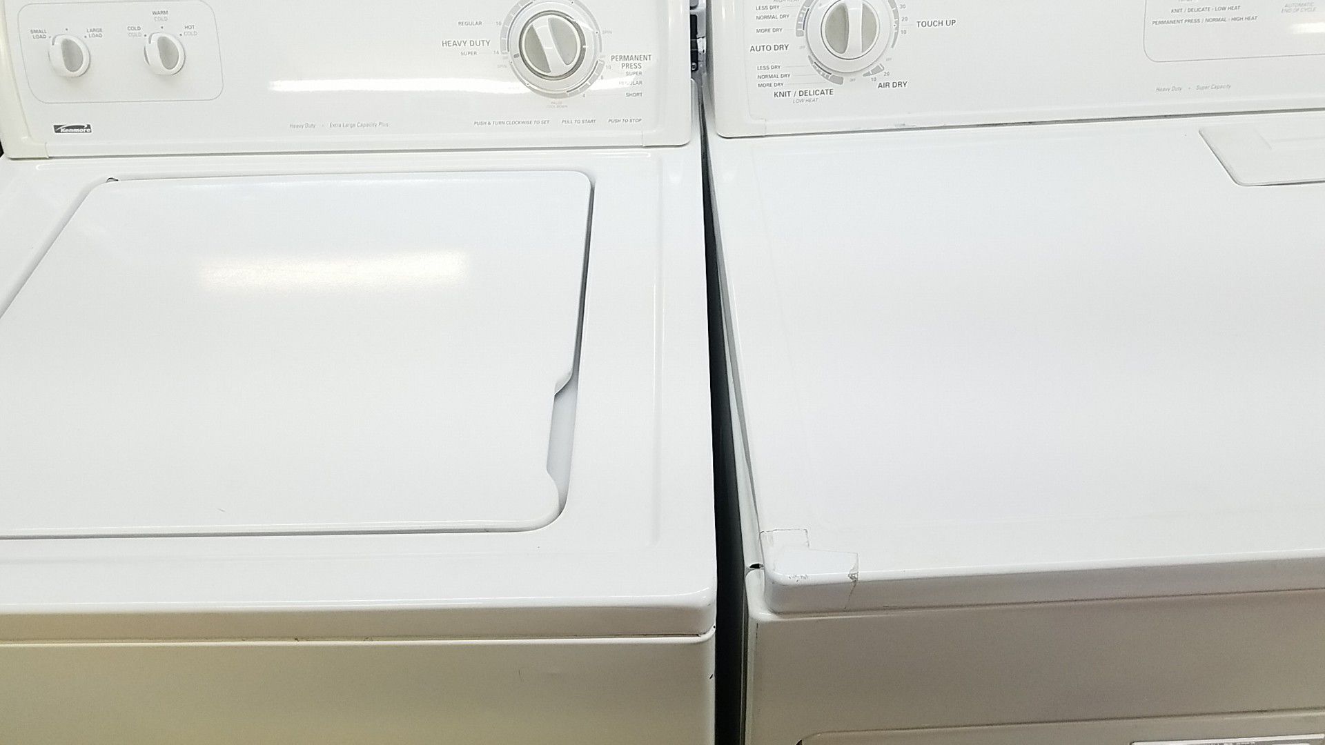 Washer and dryer set Kenmore gas dryer