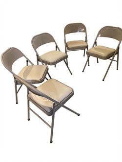 5 Metal Folding Chairs 40$ for 5
