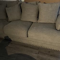 Signature Design by Ashley Galemore Loveseat in Neutral Gray Brown