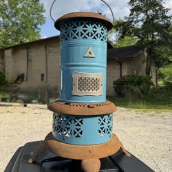 PERFECTION, Robin Egg Blue Enamel 630 Oil Kero Heater, 1930’s, VINTAGE
