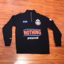 NOTHING PERSONAL 1/4 ZIP SWEATSHIRT PULLOVER M3NS SIZE XXL