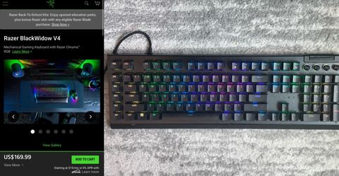 Razer BlackWidow V4 Mechanical Gaming Keyboard