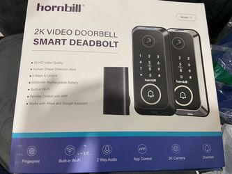 Hornbill 2K Video Doorbell Smart Deadbolt T1