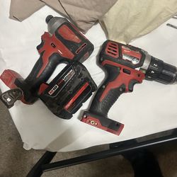 Milwaukee Impact and Drill