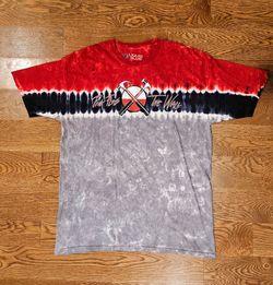 Pink Floyd The Wall Tie Dye Shirt XXL Liquid Blue Hammers Band Tee NWOT