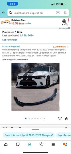 Lip Front Bumper Spoiler 