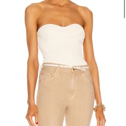 ribbed Knit, Sweetheart Neckline Tube Top