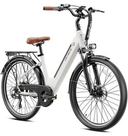Heybike Cityscape 2.0 Electric Bike for Adults with Peak 1200W Motor, 468Wh Removable Battery, 50Miles 26" Electric Commuter Bike, 7-Speed