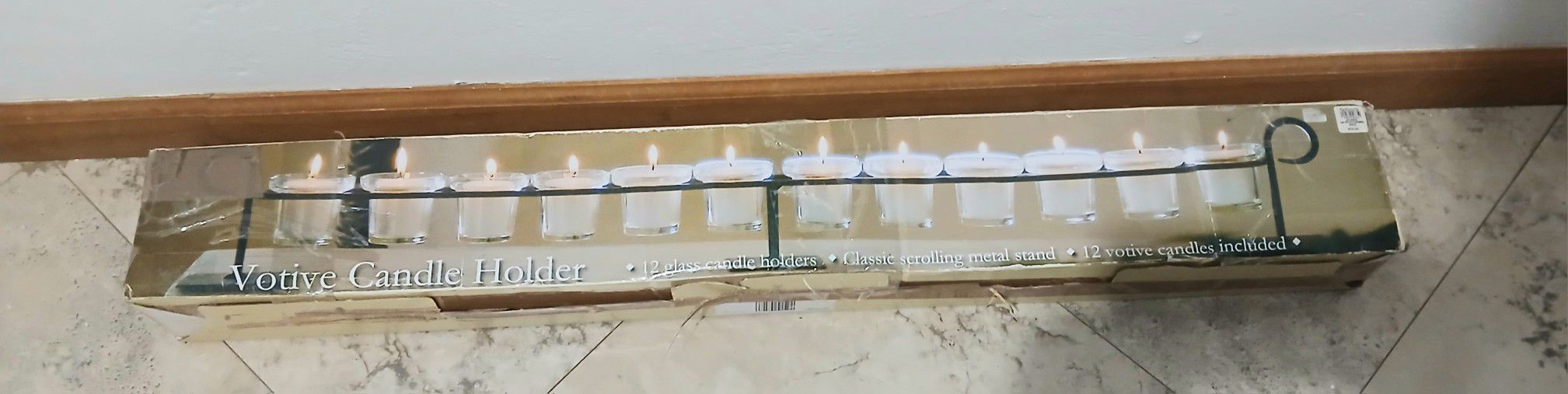 Voltive Candle Holder Metal Frame 12 Candles