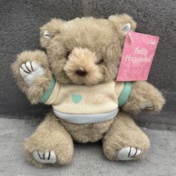 1993 Gibson Greetings 7" Jointed Teddy Hugglesbie Bear I Love Mom Shirt