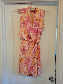 Jones New York silk linen Wrap Dress