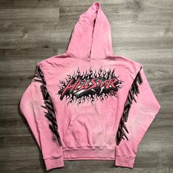 Hellstar Brainwashed Without Brain Hoodie Pink