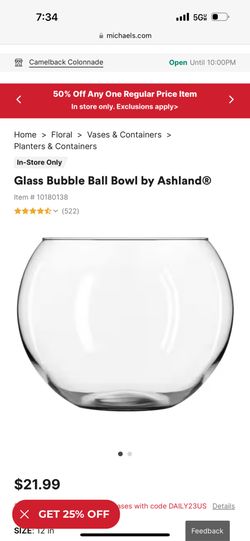 (10) Glass Bubble Bowls
