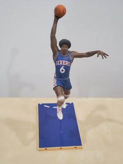 Julius Erving #6 Blue Jersey Philadelphia 76'ers McFarlane