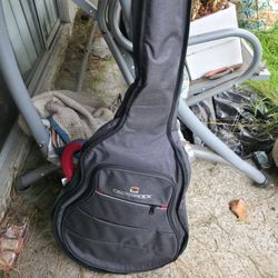 Crossrock 10mm Padded Guitar Backpack Case for 16" Archtop/Hollow Body/Jazz Electric Guitars - Lightweight Gig Bag Fits Gretsch Electromatic, Ibanez, 