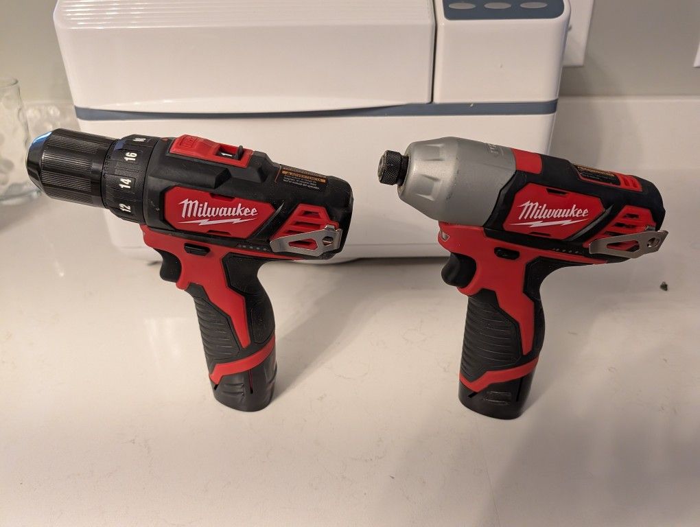 Milwaukee M12 Drill/Driver and Impact Driver 