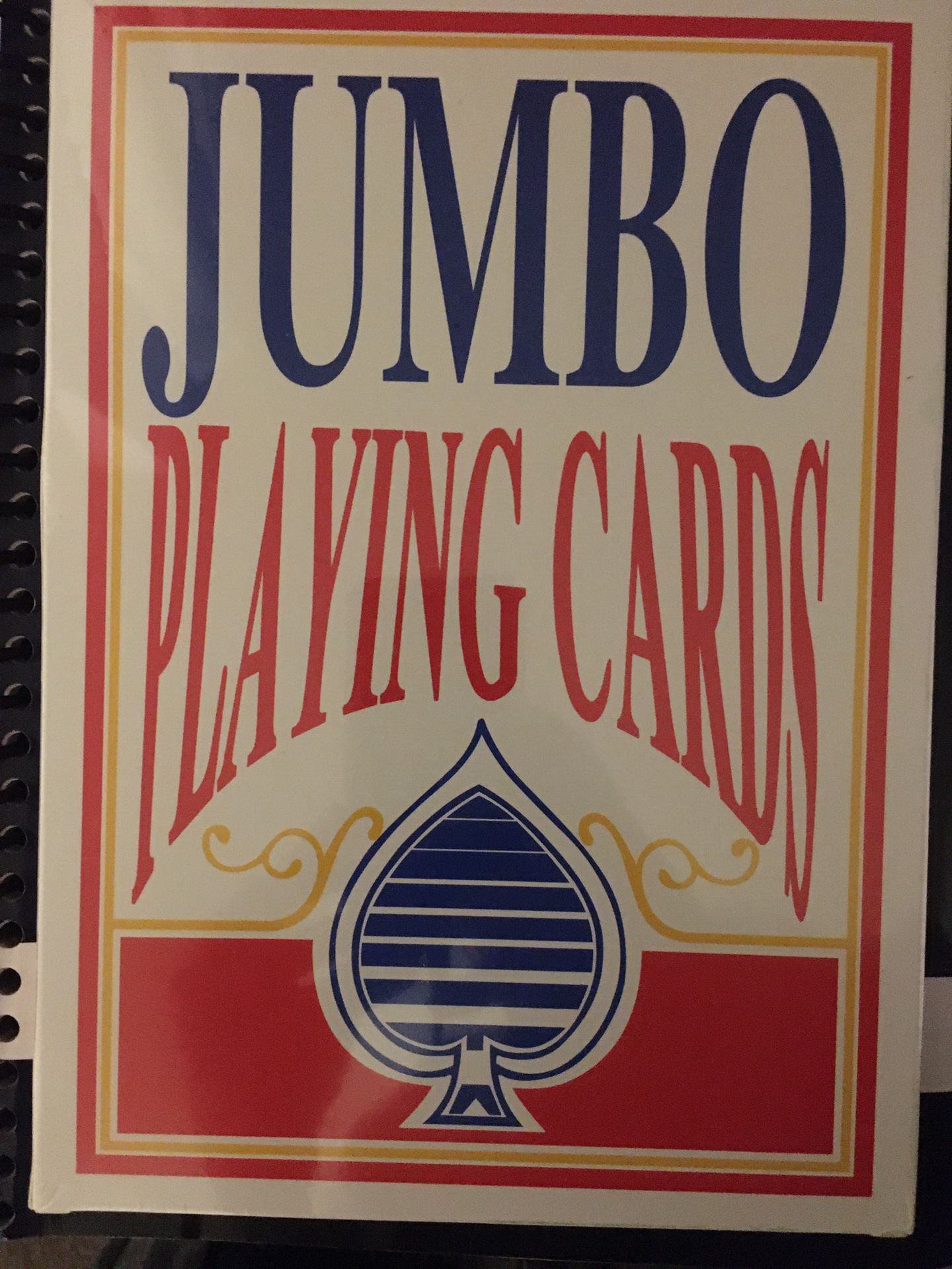 Jumbo Size Full Deck Playing Cards Brand New Sealed Package