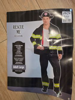 Size large fireman costume