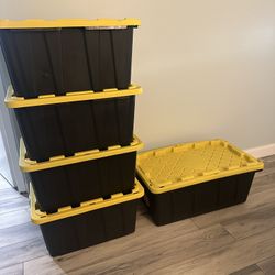 HDX Plastic Storage Totes 