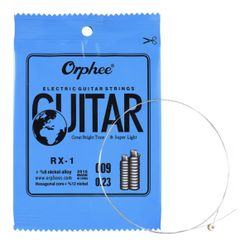 NEW/ LANRU RX-1 Single String Replacement for Electric Guitar 1st E-String (.009) 10-Pack Nickel Alloy Super Light Tension 85c