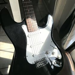 Spectrum Strat-Style Electric Guitar- Black