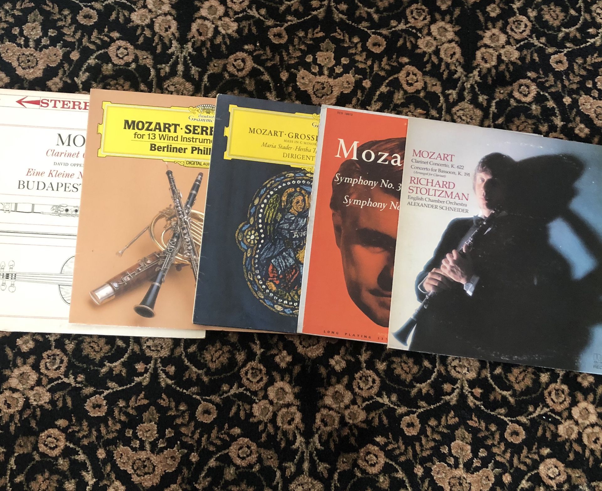 Mozart vinyl records