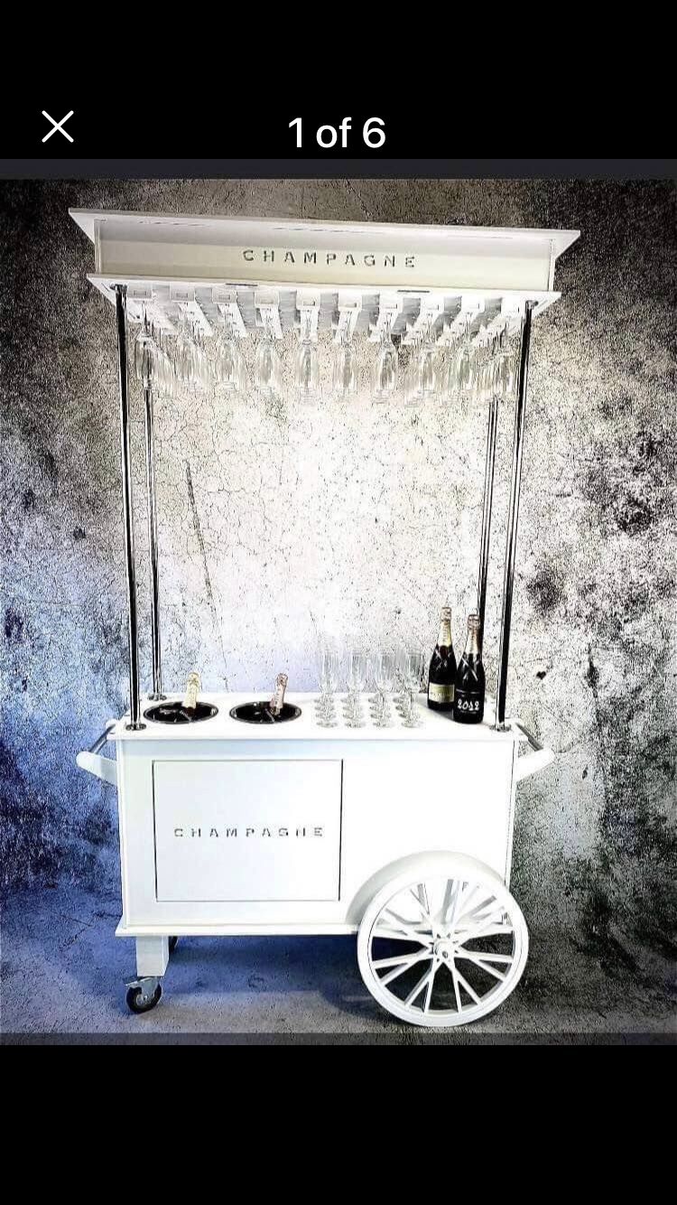 Cupcake Holder And Champagne Cart