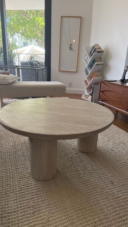 Off white wood coffee table