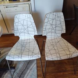 ($75) Pair Of IKEA Vilmar Dining Chairs 