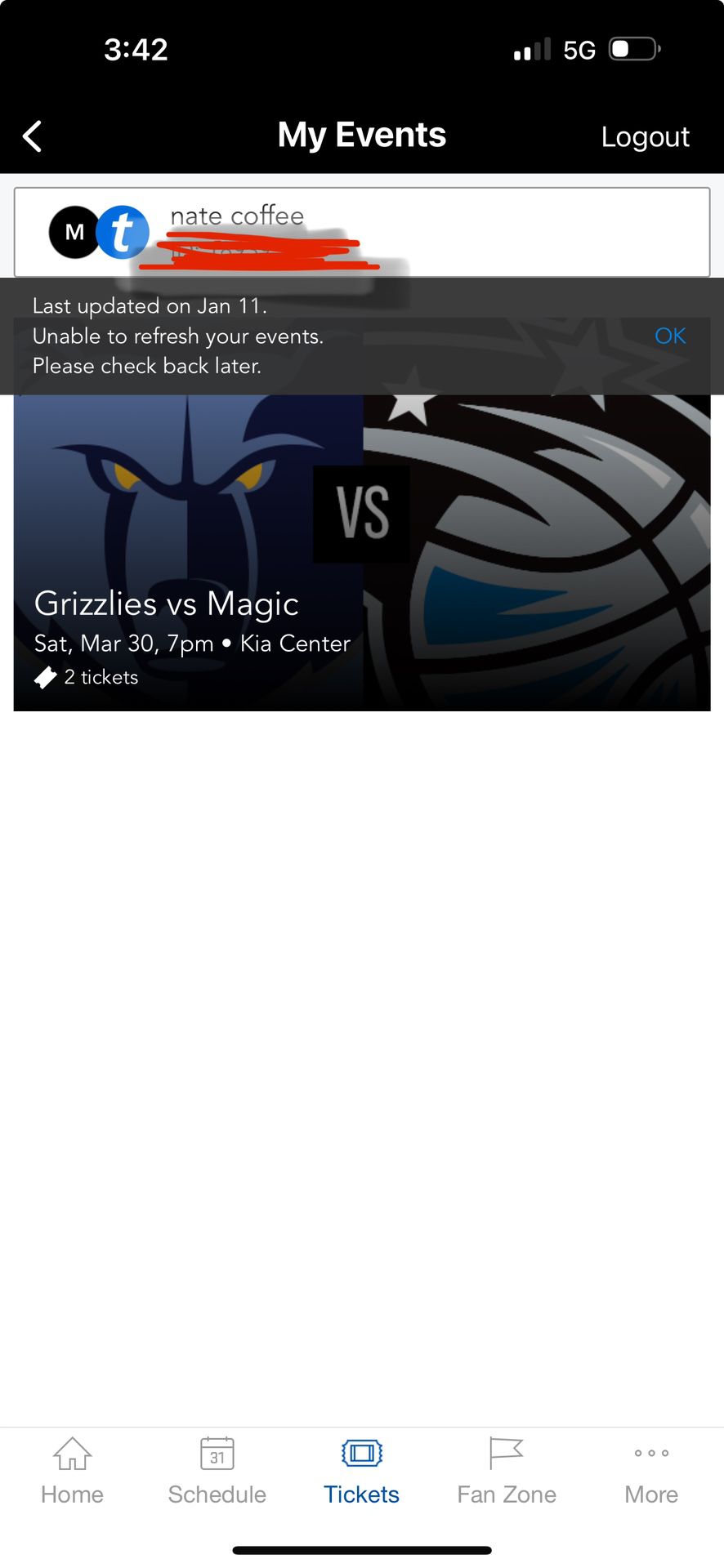2 Magic Vs Memphis Tickets 