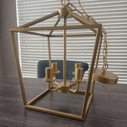 Gold 4 Light Chandelier 