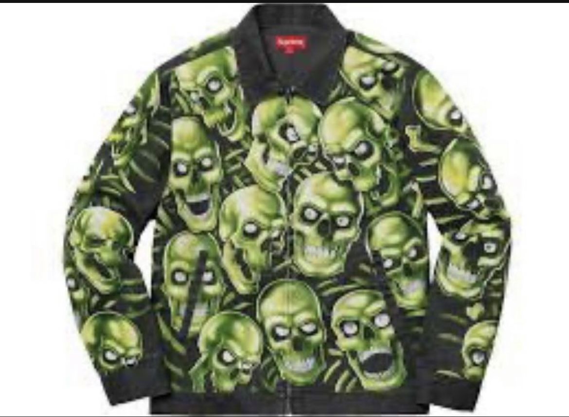 SUPREME 18SS SKULL WORK JACKET L