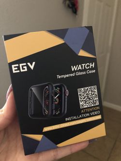 Tempered glass apple watch case