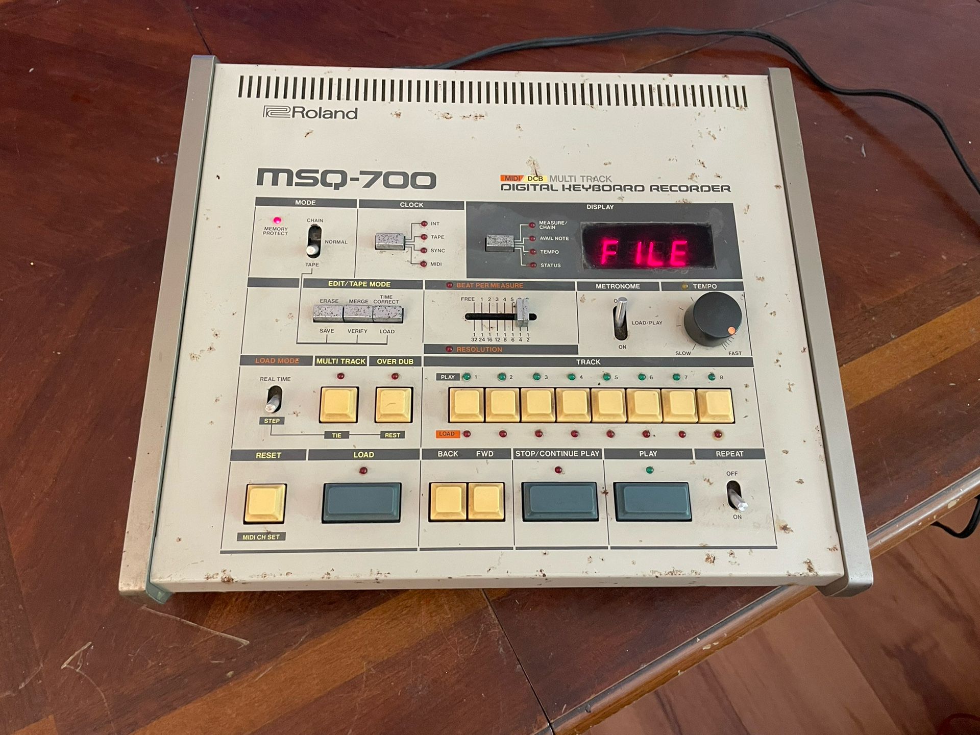 rare Roland MSQ-700 Multitrack Digital Keyboard Recorder Sequencer, Vintage DCB read”!