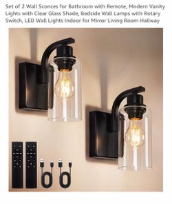 New black battery lights pair