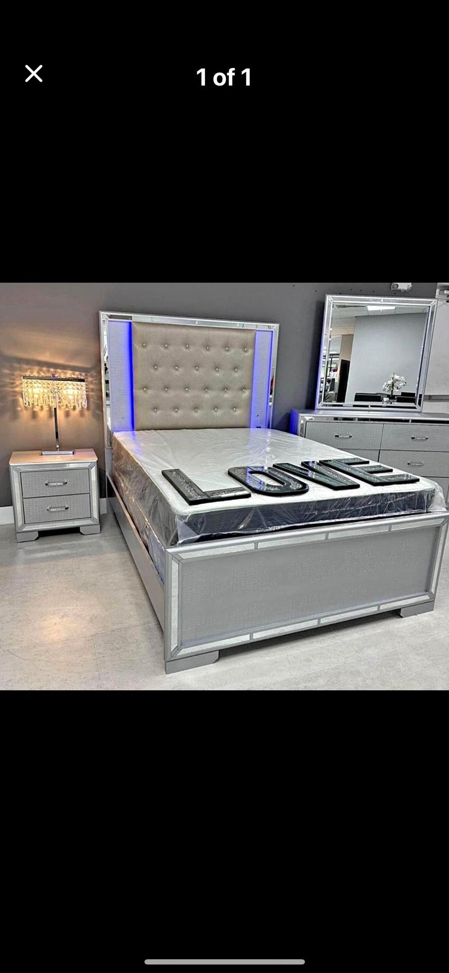 New LED Lighting Bed Frames In Stock, Same Day Delivery